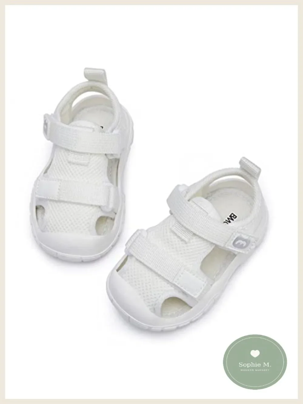Toddler Summer Sandals Lightweight Non-Slip Closed Toe First Walker Shoes
